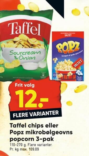 Bilka Popz popcorn tilbud