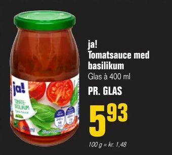 Otto Duborg ja! Tomatsauce med basilikum tilbud