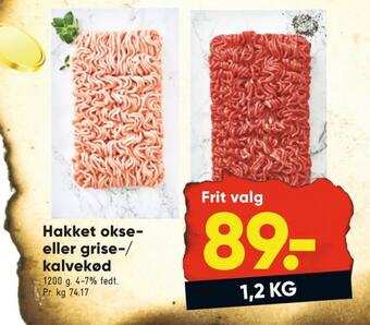 Bilka Ukendt hakket oksekød tilbud