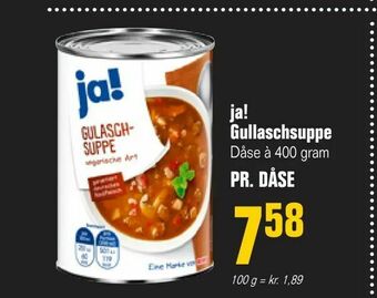Otto Duborg ja! Gullaschsuppe tilbud