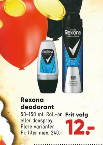 Bilka Rexona men deospray tilbud