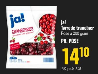 Otto Duborg ja! Tørrede tranebær tilbud