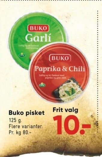 Bilka Buko flødeost paprika & chili tilbud