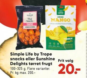 Simple life snacks