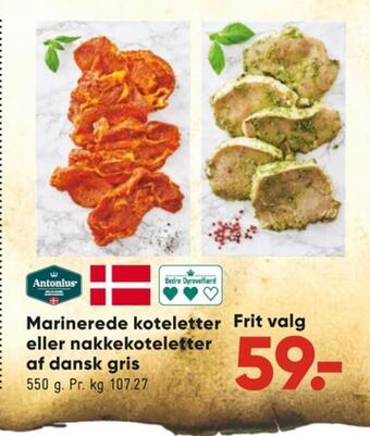 Bilka Antonius grisekoteletter tilbud