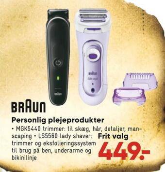 Bilka Braun hårtrimmer tilbud