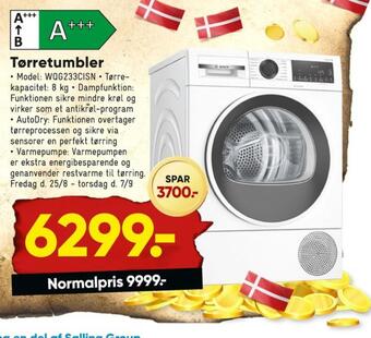 Bilka Bosch tørretumbler tilbud