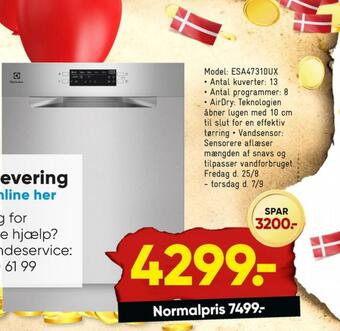 Bilka Electrolux opvaskemaskine tilbud