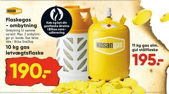 Bilka Kosan gasflaske tilbud