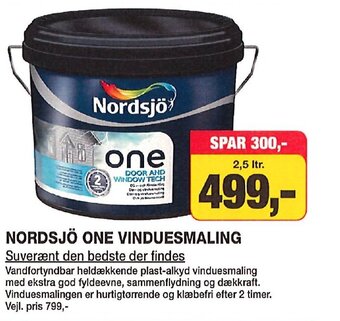 Farveland NORDSJÖ ONE VINDUESMALING tilbud