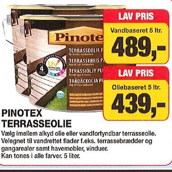 Farveland PINOTEX TERRASSEOLIE tilbud