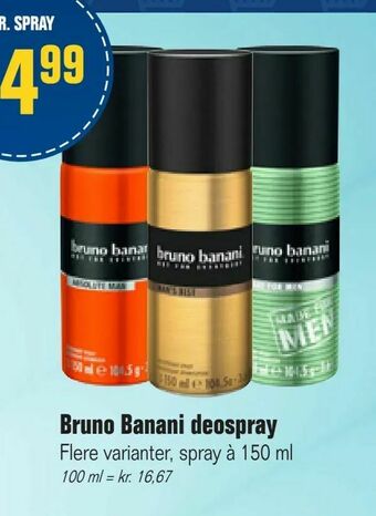 Otto Duborg Bruno Banani deospray tilbud