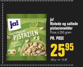 Otto Duborg ja! Ristede og saltede pistacienødder tilbud