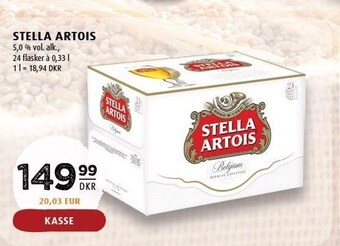 Scandinavian Park Stella artois - 24 x 0,33 l tilbud