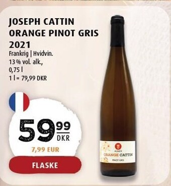Scandinavian Park Joseph cattin orange pinot gris 2021 tilbud