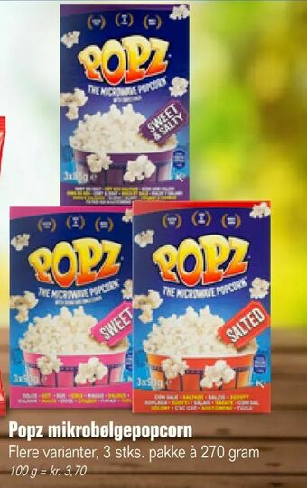 Popz mikrobølgepopcorn