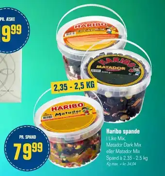 Otto Duborg Haribo spande tilbud