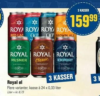 Otto Duborg Royal øl tilbud