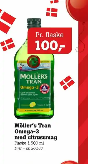 Möller's Tran Omega-3 med citrussmag