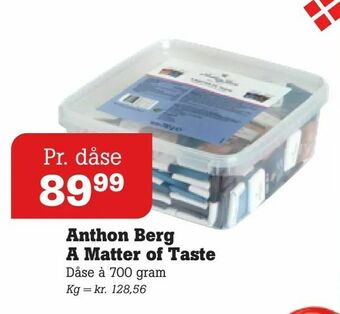 Poetzsch Padborg Anthon Berg A Matter of Taste tilbud