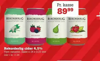 Poetzsch Padborg Rekorderlig cider 4,5% tilbud