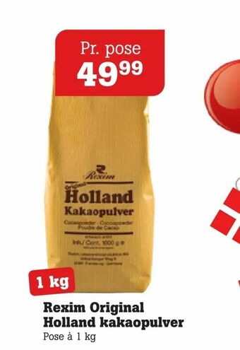 Poetzsch Padborg Rexim Original Holland kakaopulver tilbud