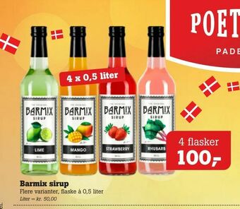 Poetzsch Padborg Barmix sirup tilbud