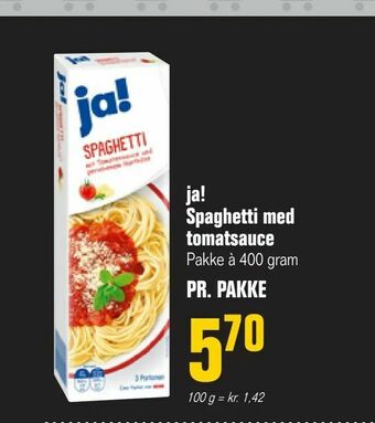 Poetzsch Padborg ja! Spaghetti med tomatsauce tilbud