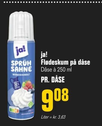 Poetzsch Padborg ja! Flødeskum på dåse tilbud