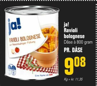 Poetzsch Padborg ja! Ravioli bolognese tilbud