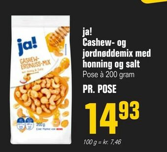 Poetzsch Padborg ja! Cashew- og jordnøddemix med honning og salt tilbud