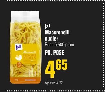 Poetzsch Padborg ja! Maccronelli nudler tilbud