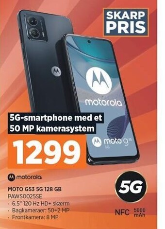 Power Moto g53 5g 128gb tilbud