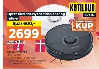 Power Roborock robotstøvsuger tilbud