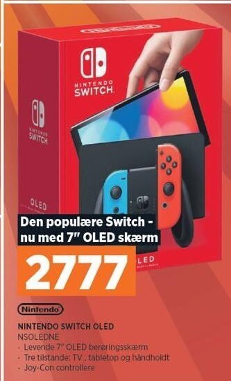 Power Nintendo switch oled tilbud