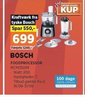 Power Bosch foodprocessor tilbud