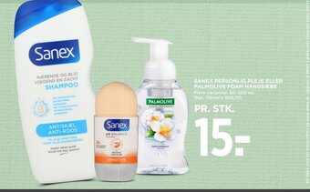 MENY SANEX PERSONLIG PLEJE ELLER PALMOLIVE FOAM HÅNDSÆBE tilbud