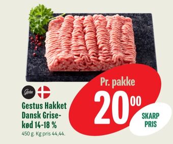 Min Købmand Gestus hakket grisekød tilbud