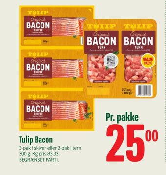 Min Købmand Tulip baconskiver tilbud