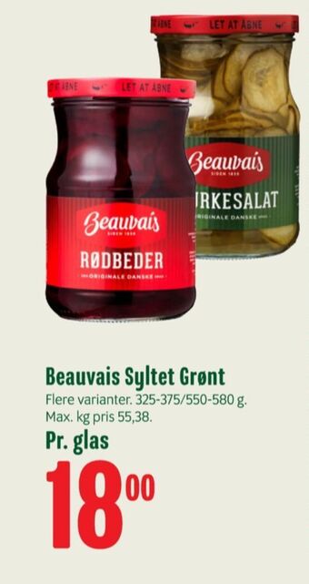 Min Købmand Beauvais rødbeder-syltet tilbud