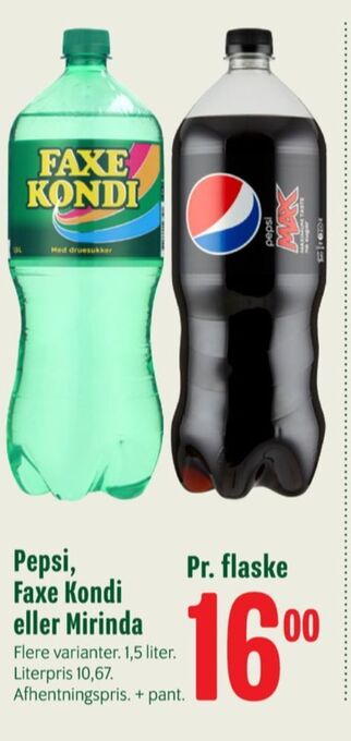 Min Købmand Faxe kondi sportssodavand tilbud