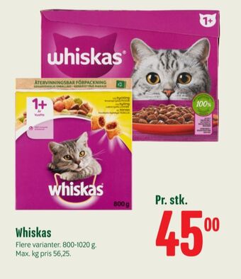 Min Købmand Whiskas kattefoder tilbud