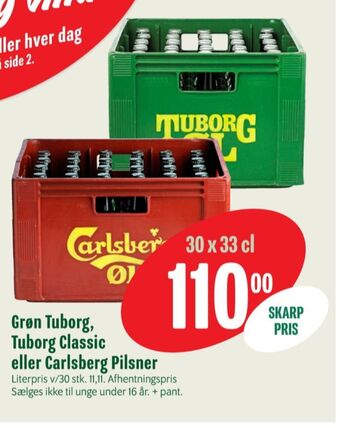 Min Købmand Grøn øl tilbud