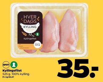 Netto Hverdags kyllingebrystfilet tilbud