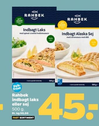 Netto Rahbek indbagt alaska sej tilbud