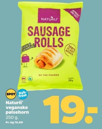 Netto Naturli' pølsehorn tilbud