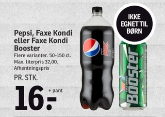 SPAR Pepsi max cola tilbud
