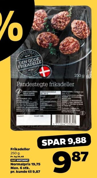 Netto Den gode frikadelle frikadeller tilbud