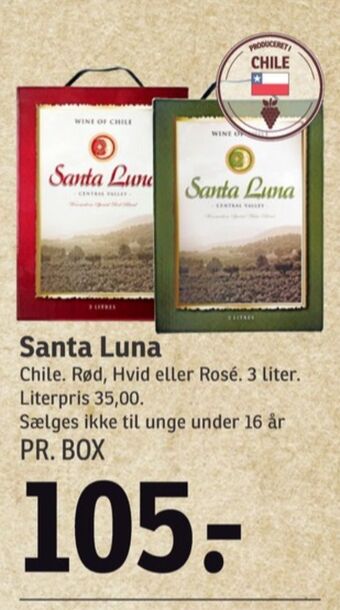 SPAR Ukendt chilensk rødvin tilbud