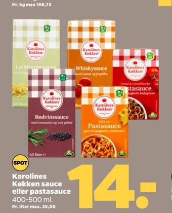 Netto Karolines sauce flydende tilbud